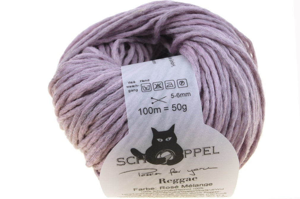 SCHOPPEL Reggae Mélange 100% Schurwolle Merino 5 - 6 mm weich voluminös Walkgarn