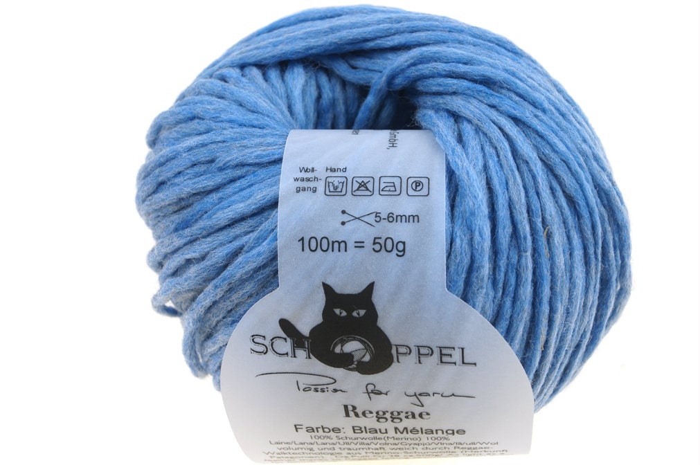 SCHOPPEL Reggae Mélange 100% Schurwolle Merino 5 - 6 mm weich voluminös Walkgarn