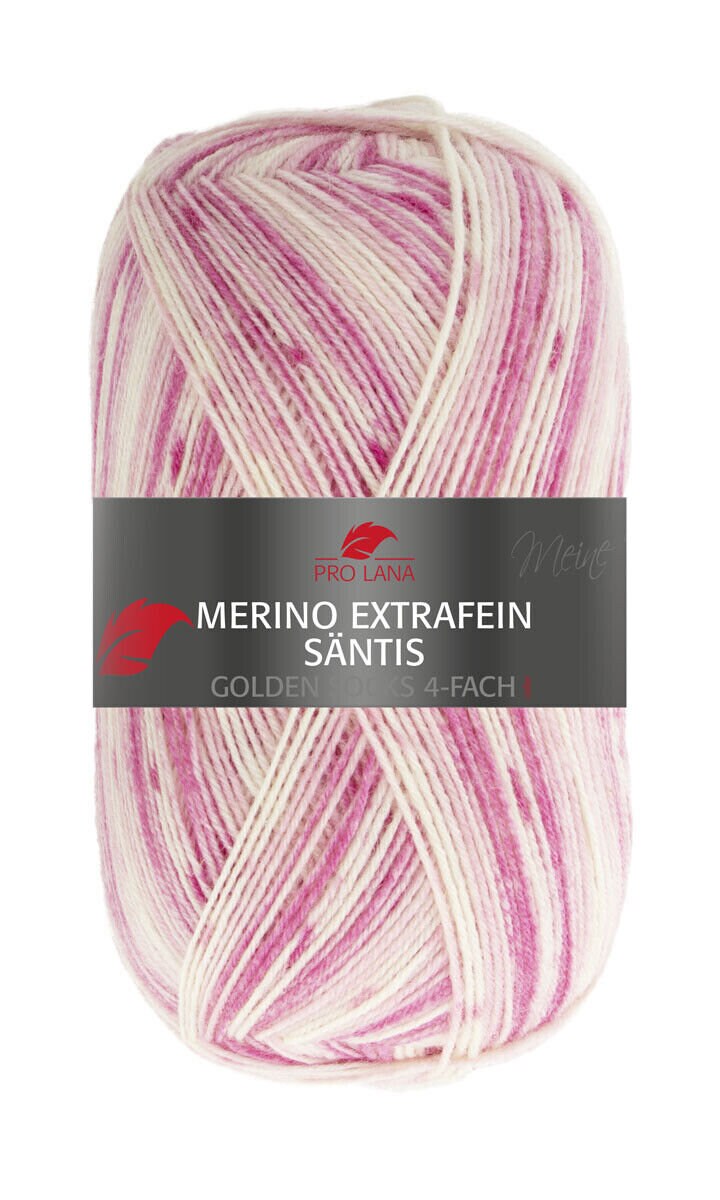Pro Lana Golden Socks Schurwolle Merino extrafein Säntis 100g/420m 4-fädig Sockenwolle 4-fach