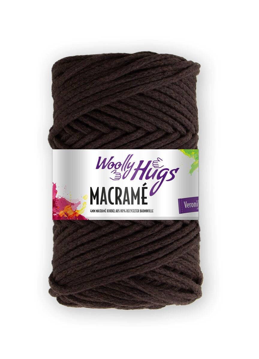 MACRAMÉ von Woolly Hugs 200g/60m Makramee Garn Baumwolle recycelt  NS 6 - 8 mm DIY