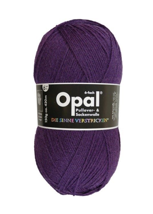 OPAL Sockenwolle 6-fach Uni einfarbig alle Farben Schurwolle Polyamid Knäuel 150g/420m