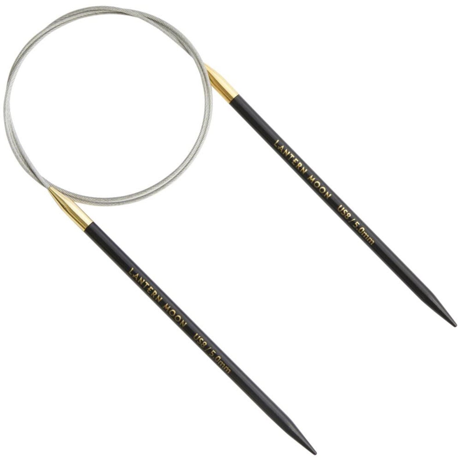 LANTERN MOON  Rundstricknadel Destiny Ebenholz Rundnadel Länge 40, 60, 80 cm stabil glatt Knit Pro