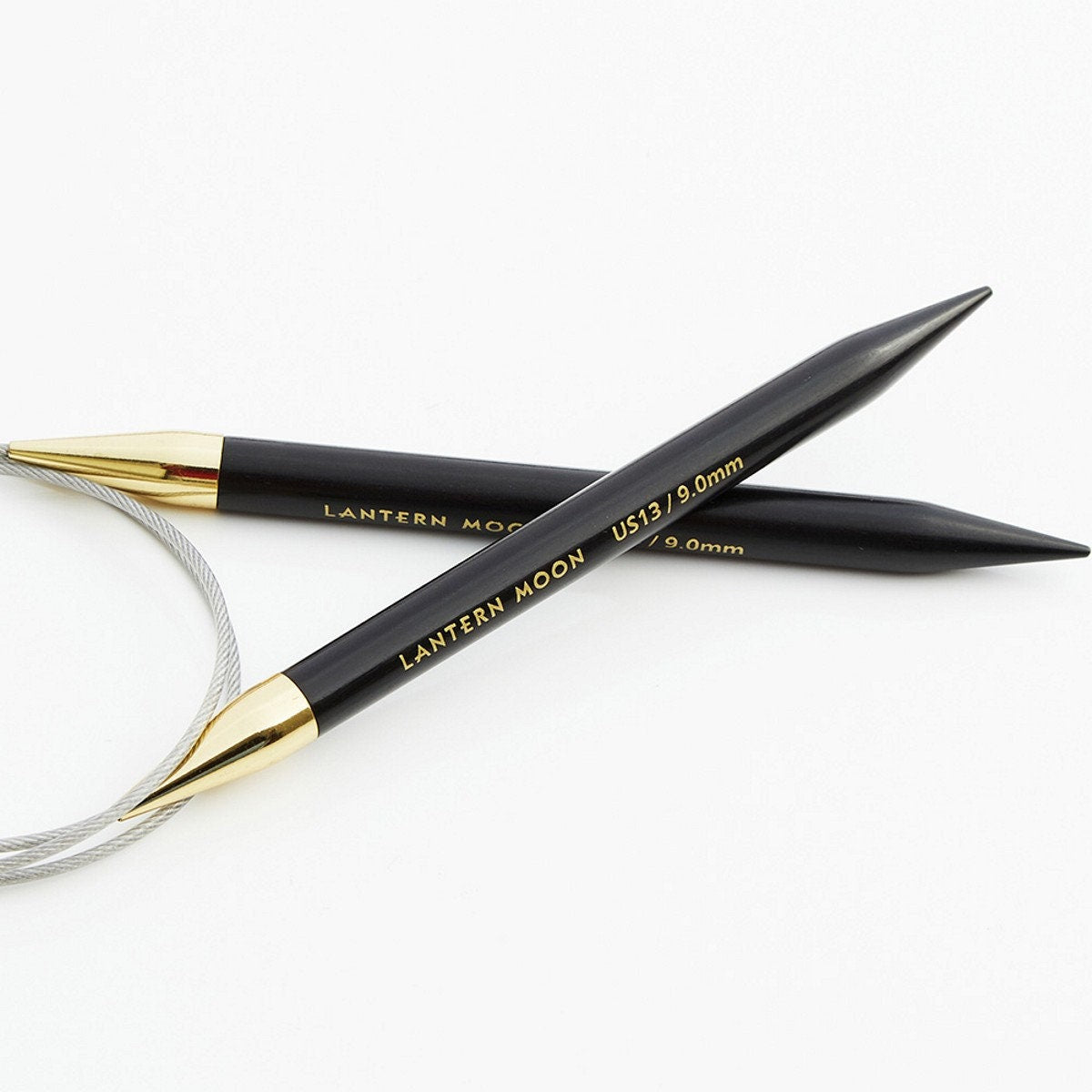 LANTERN MOON  Rundstricknadel Destiny Ebenholz Rundnadel Länge 40, 60, 80 cm stabil glatt Knit Pro