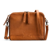 muud Cathy Crossbody - Tasche aus hochwertigem Leder handgefertigt black, whisky