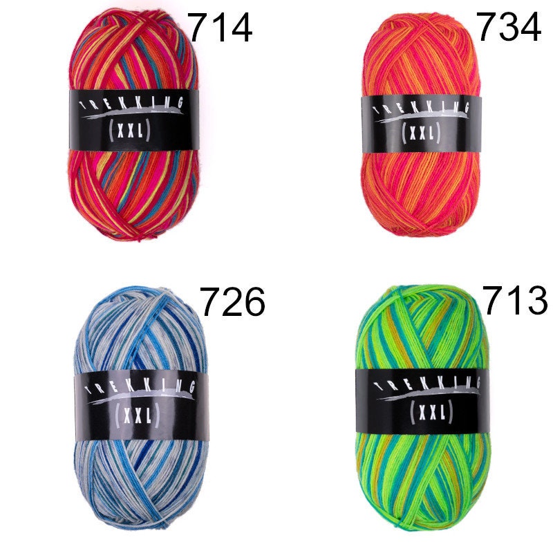 Atelier ZITRON Sockengarn 100g/420 m Trekking 4-fach Color XXL Schurwolle muselingfrei neue Farben