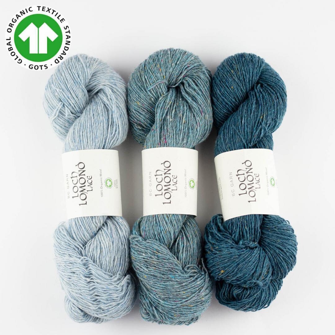 BC Garn LOCH LOMOND lace 100 % reine Schurwolle 300m/50g NS 2-3 mm mulesingfrei Gots