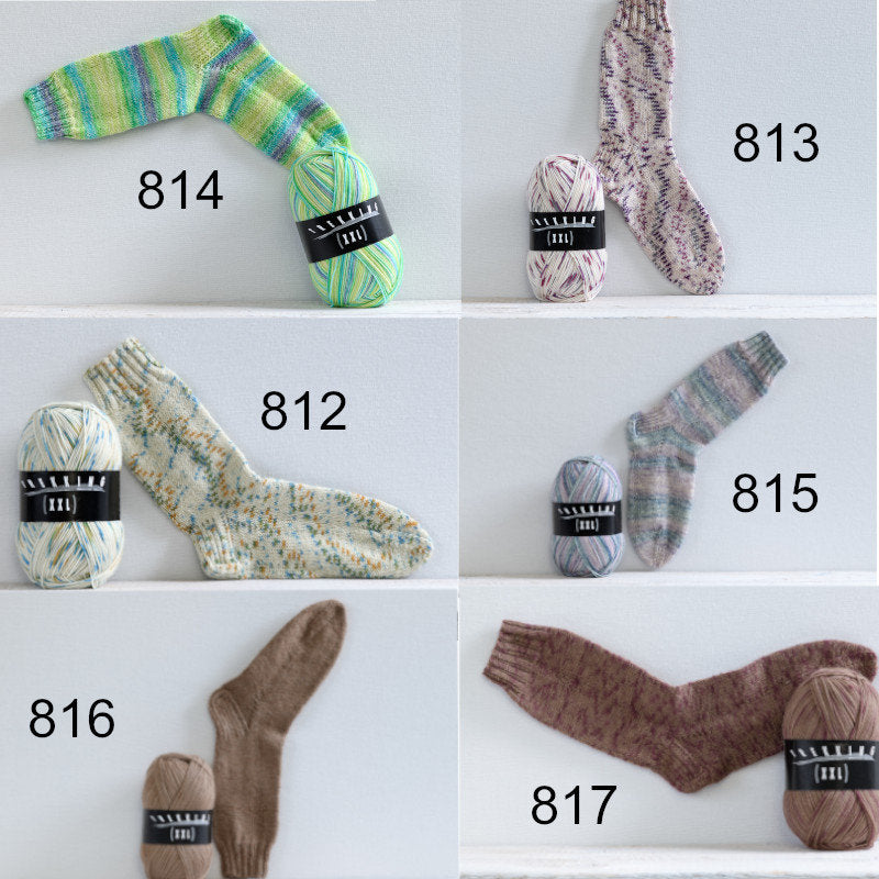 Atelier ZITRON Sockengarn 100g/420 m Trekking 4-fach Color XXL Schurwolle muselingfrei neue Farben