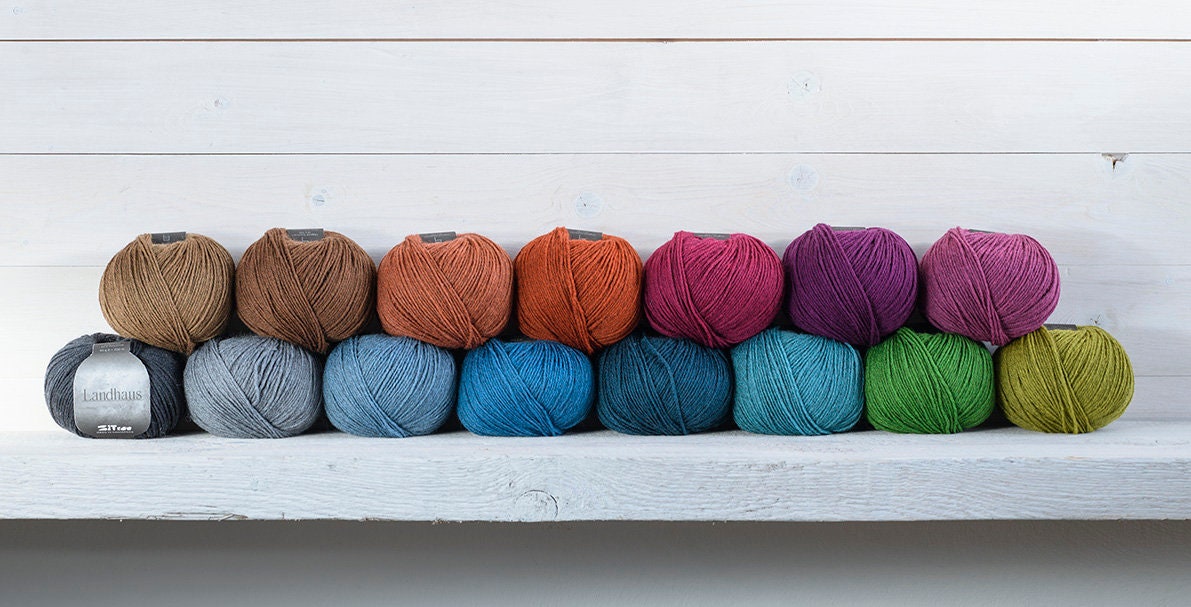 Atelier Zitron LANDHAUS 50g/200m Schurwolle Merino extrafine Polyamid mulesingfrei NS 2,5 - 3 mm