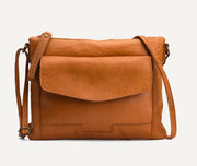 muud Vadsø Projekttasche hochwertiges Leder handgefertigte Umhängetasche black whisky