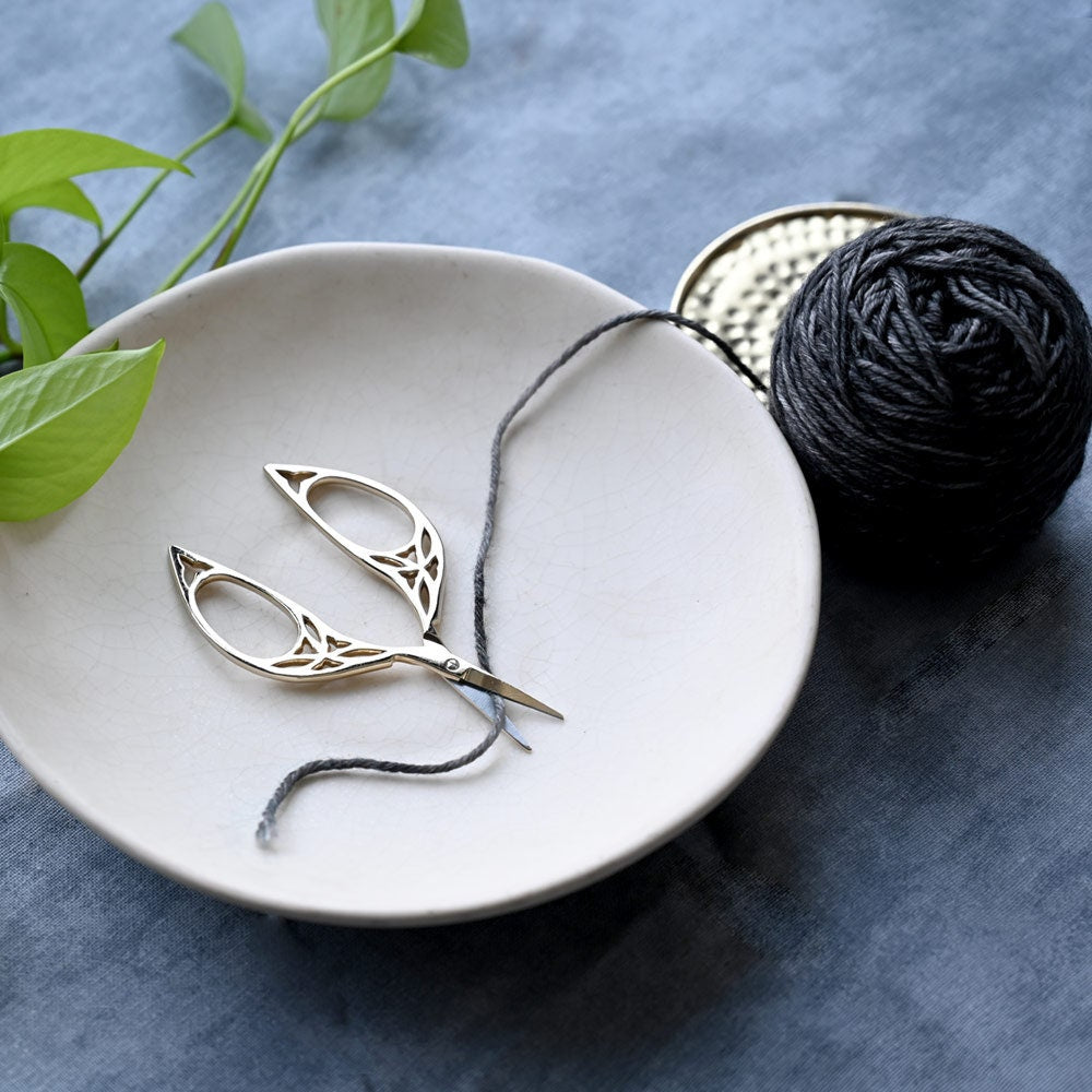 LANTERN MOON Schere mit Lederetui Zubehör Stricken Häkeln Geschenk