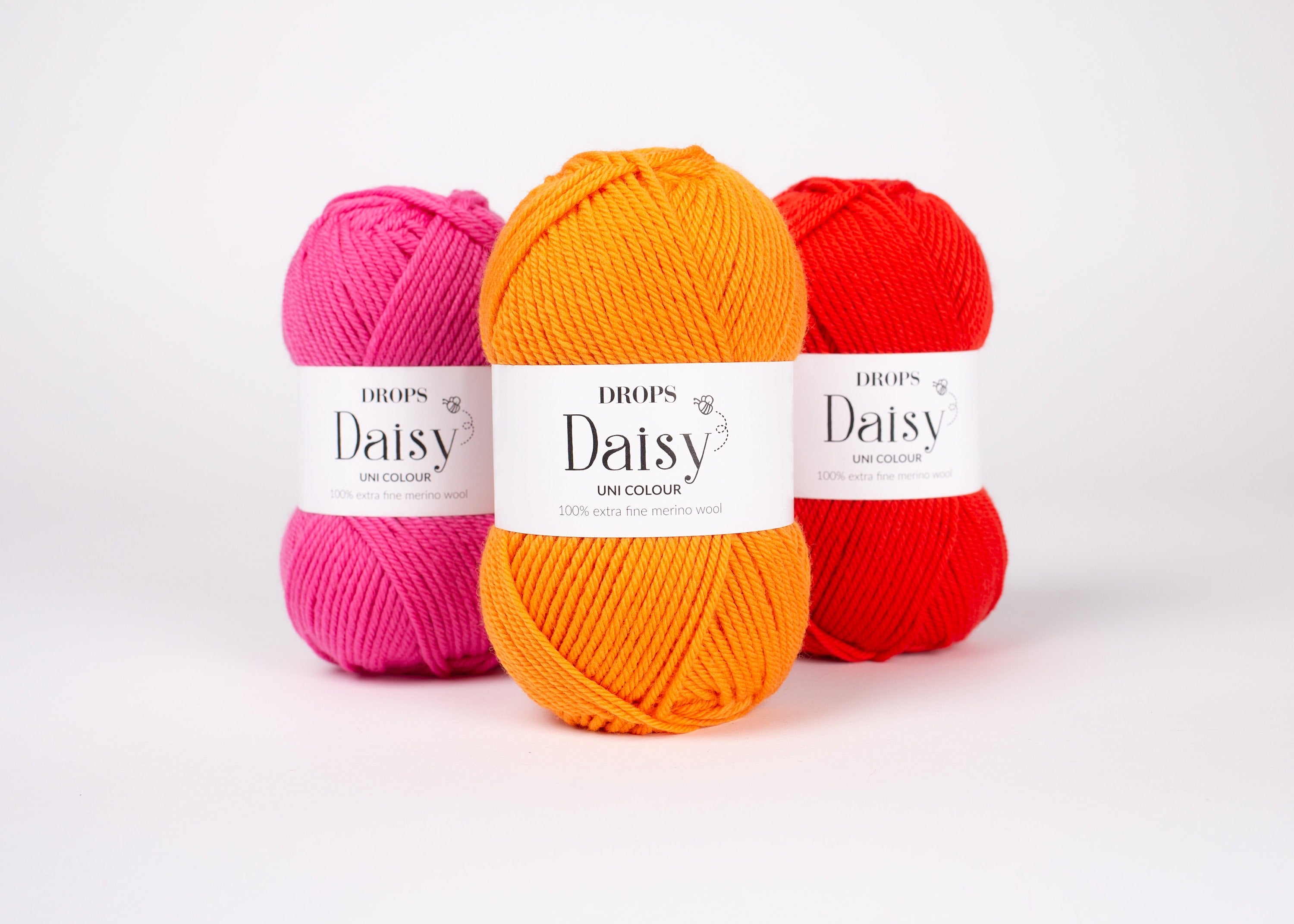 DROPS DAISY 100% Schurwolle Merino extrafine  50g/110m 8 ply DK viele Farben - mulesingfrei