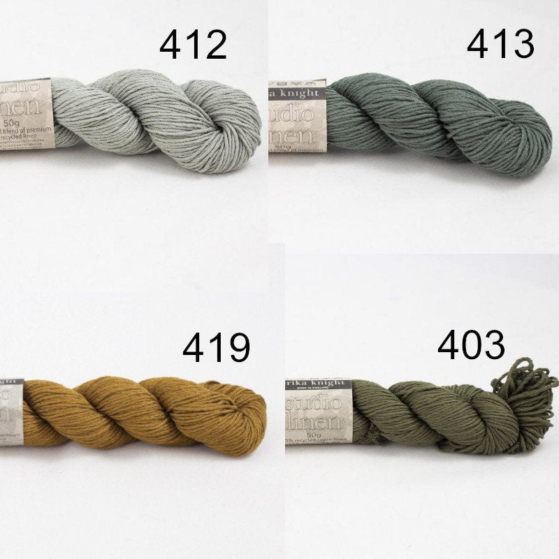 STUDIO LINEN Erika Knight 50g/120m Viskose Leinen edel nachhaltig DK