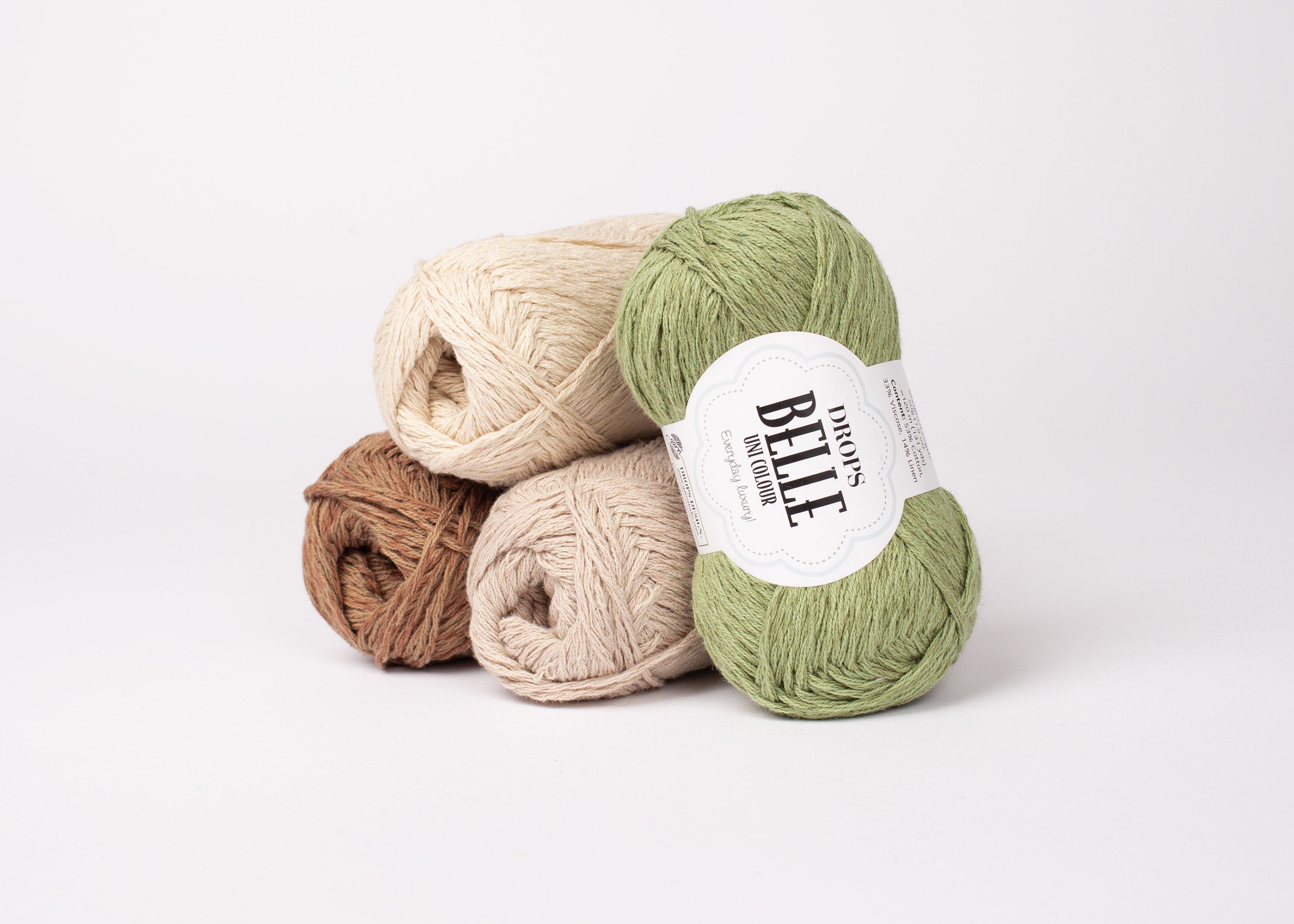 Drops BELLE 50g/120m Baumwolle Viskose Leinen DK