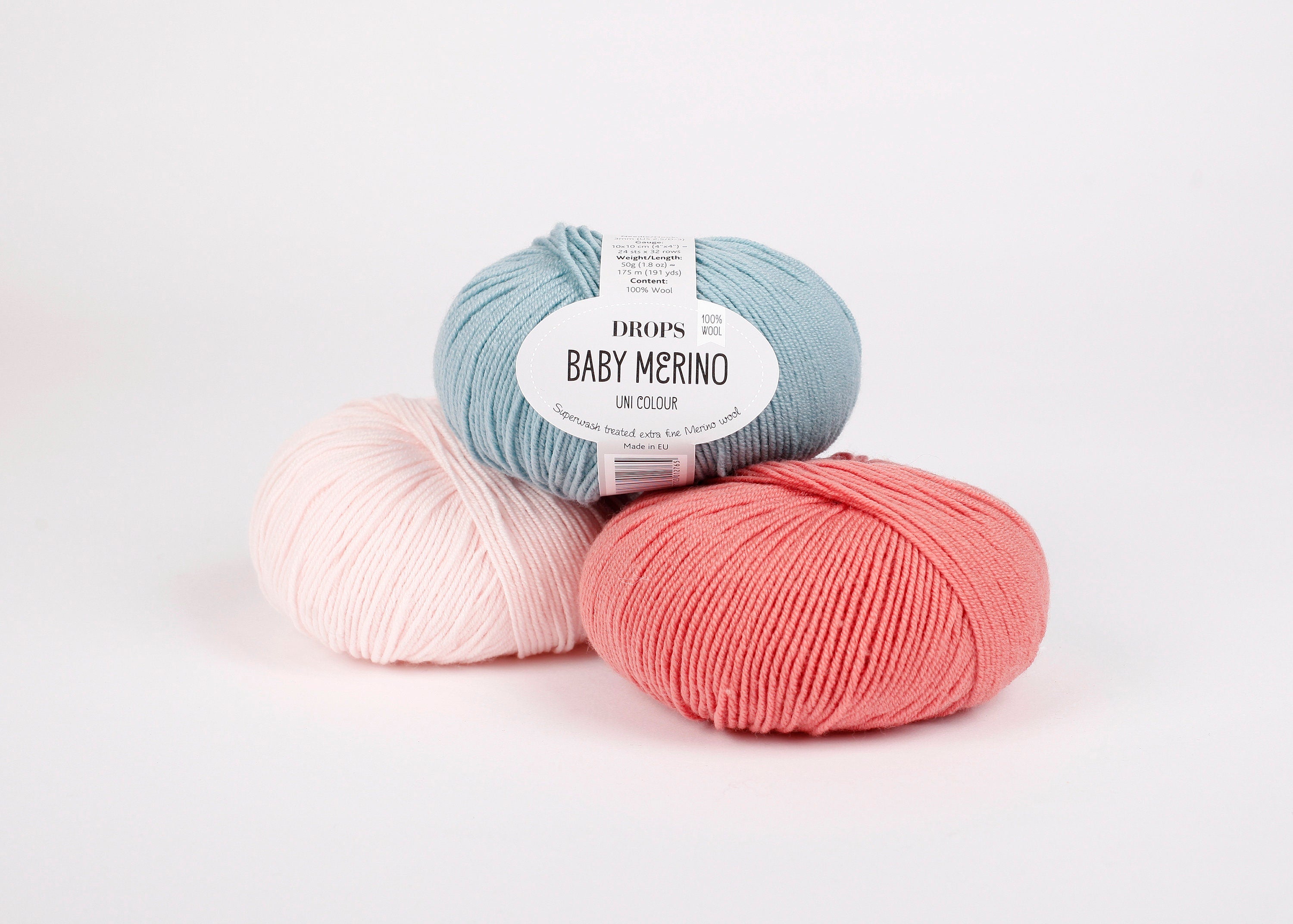 Drops BABY MERINO uni reine Schurwolle LL 50 g/175 m mulesingfrei