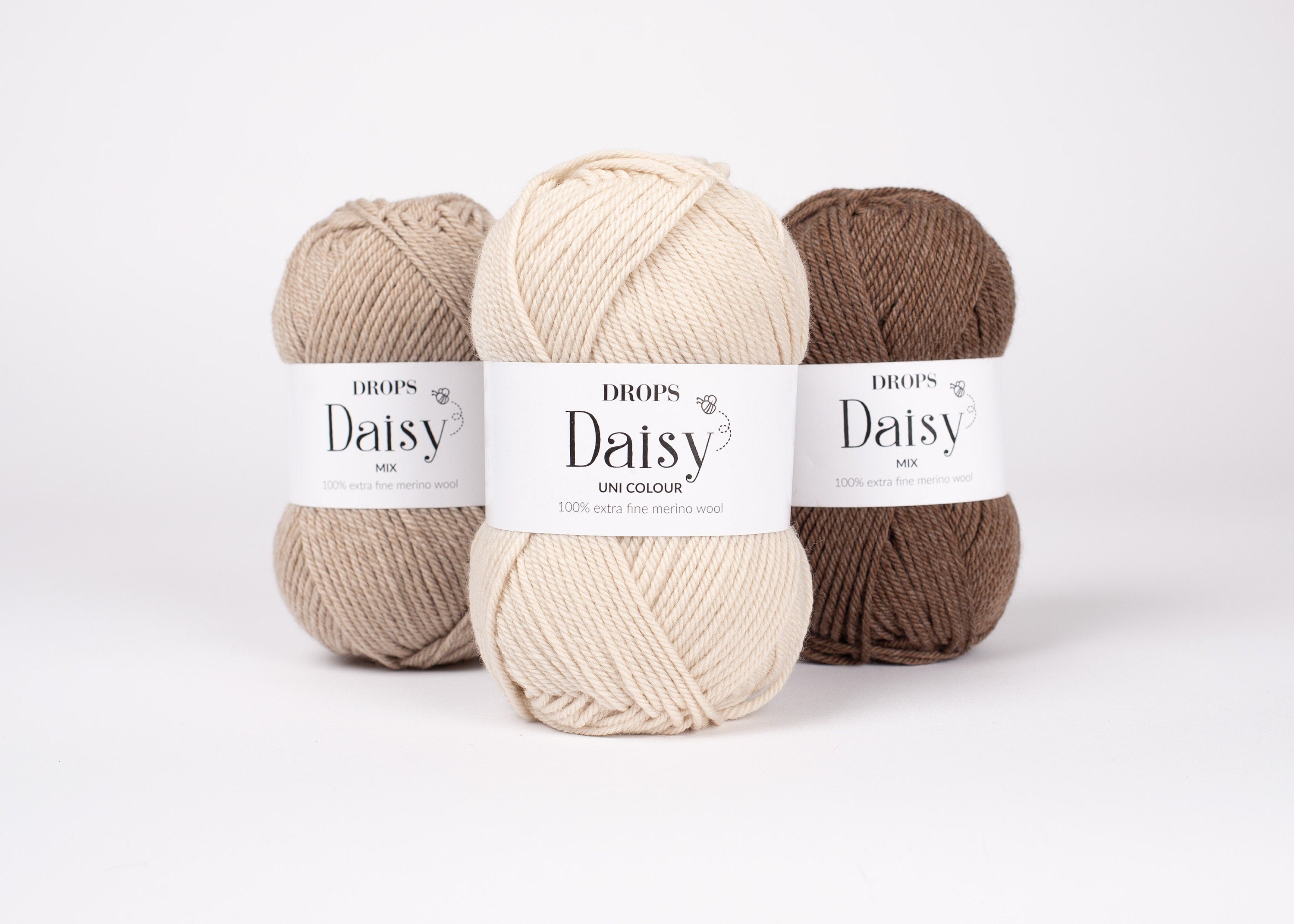DROPS DAISY 100% Schurwolle Merino extrafine  50g/110m 8 ply DK viele Farben - mulesingfrei