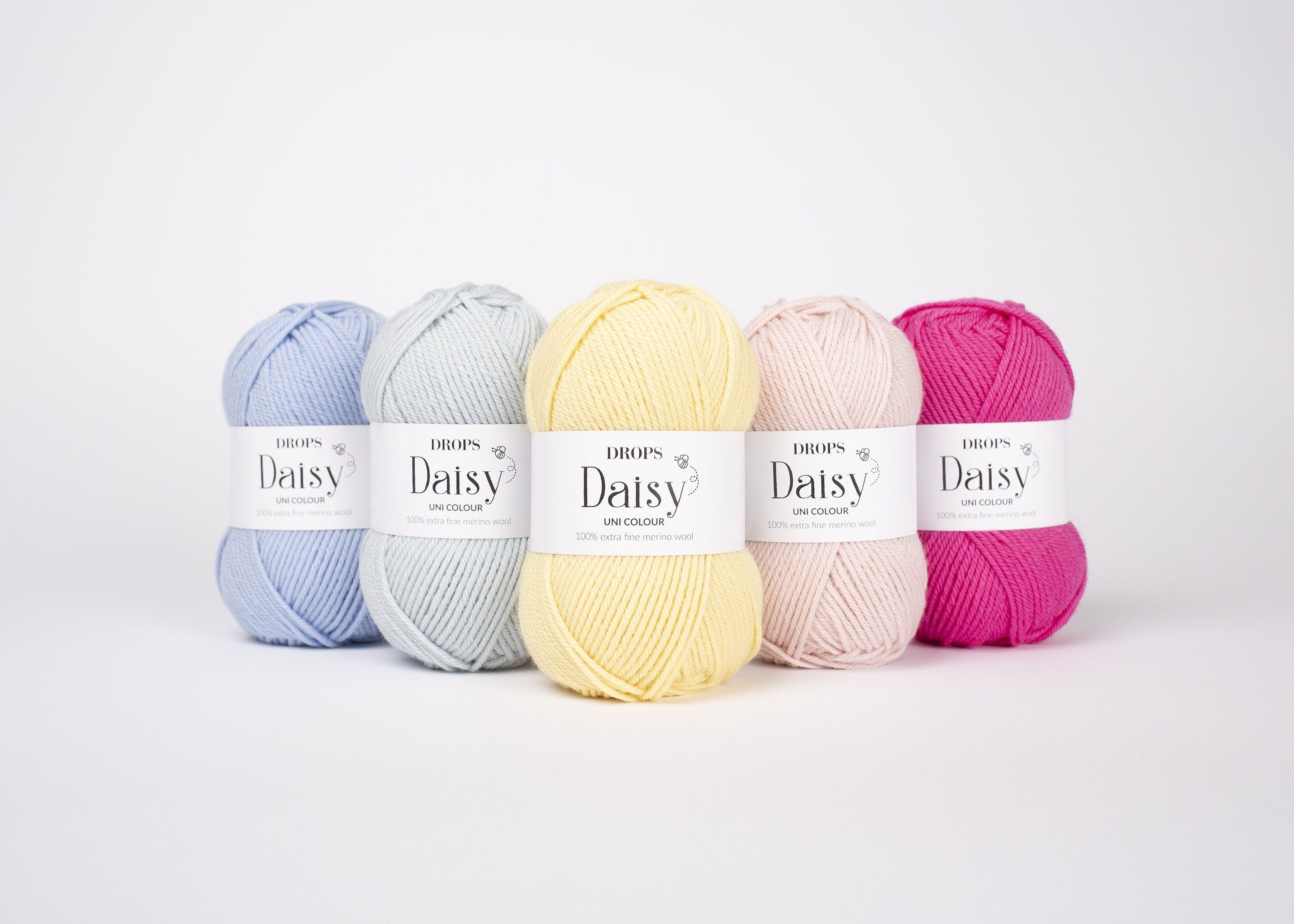 DROPS DAISY 100% Schurwolle Merino extrafine  50g/110m 8 ply DK viele Farben - mulesingfrei
