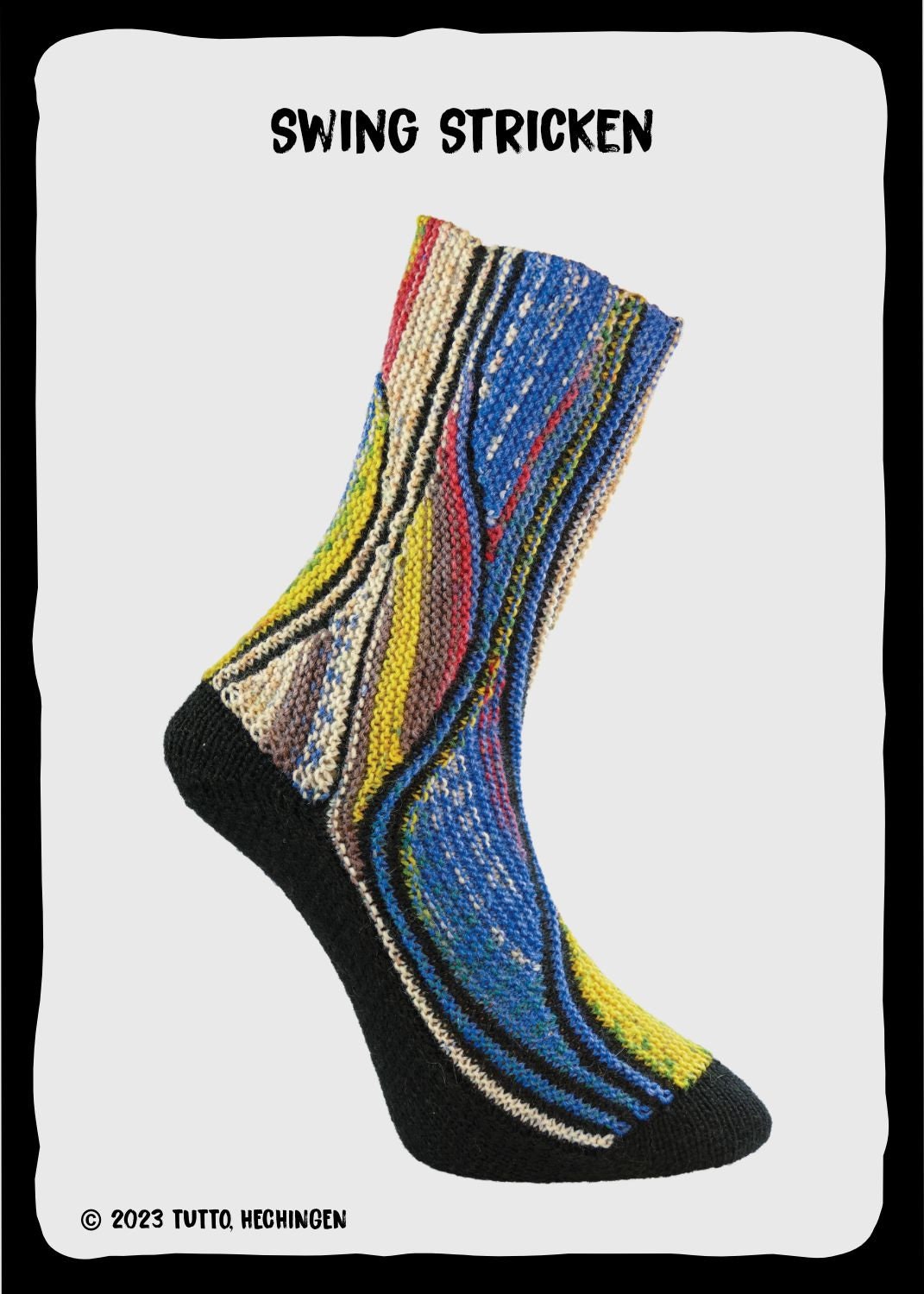 OPAL Sockenwolle HUNDERTWASSER 4-fädig Schurwolle 100g/425m Socken bunt Muster