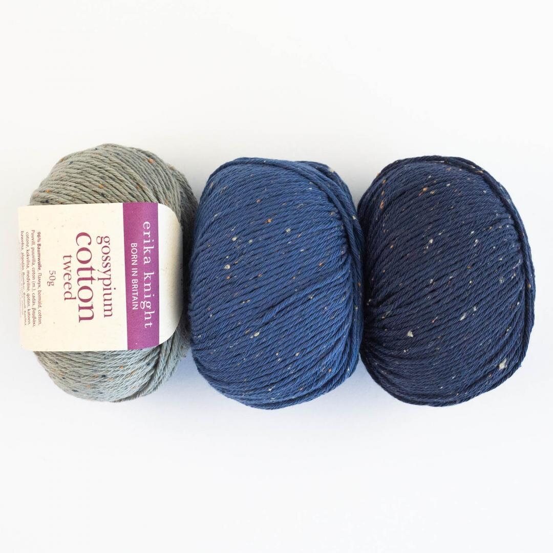 Erika Knight GOSSYPIUM COTTON TWEED 125m/50g Baumwolle England DK