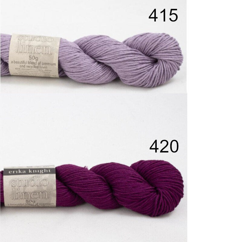 STUDIO LINEN Erika Knight 50g/120m Viskose Leinen edel nachhaltig DK