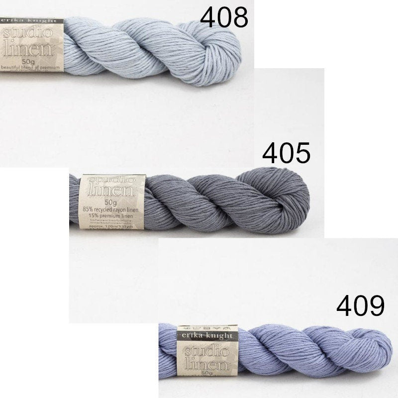 STUDIO LINEN Erika Knight 50g/120m Viskose Leinen edel nachhaltig DK
