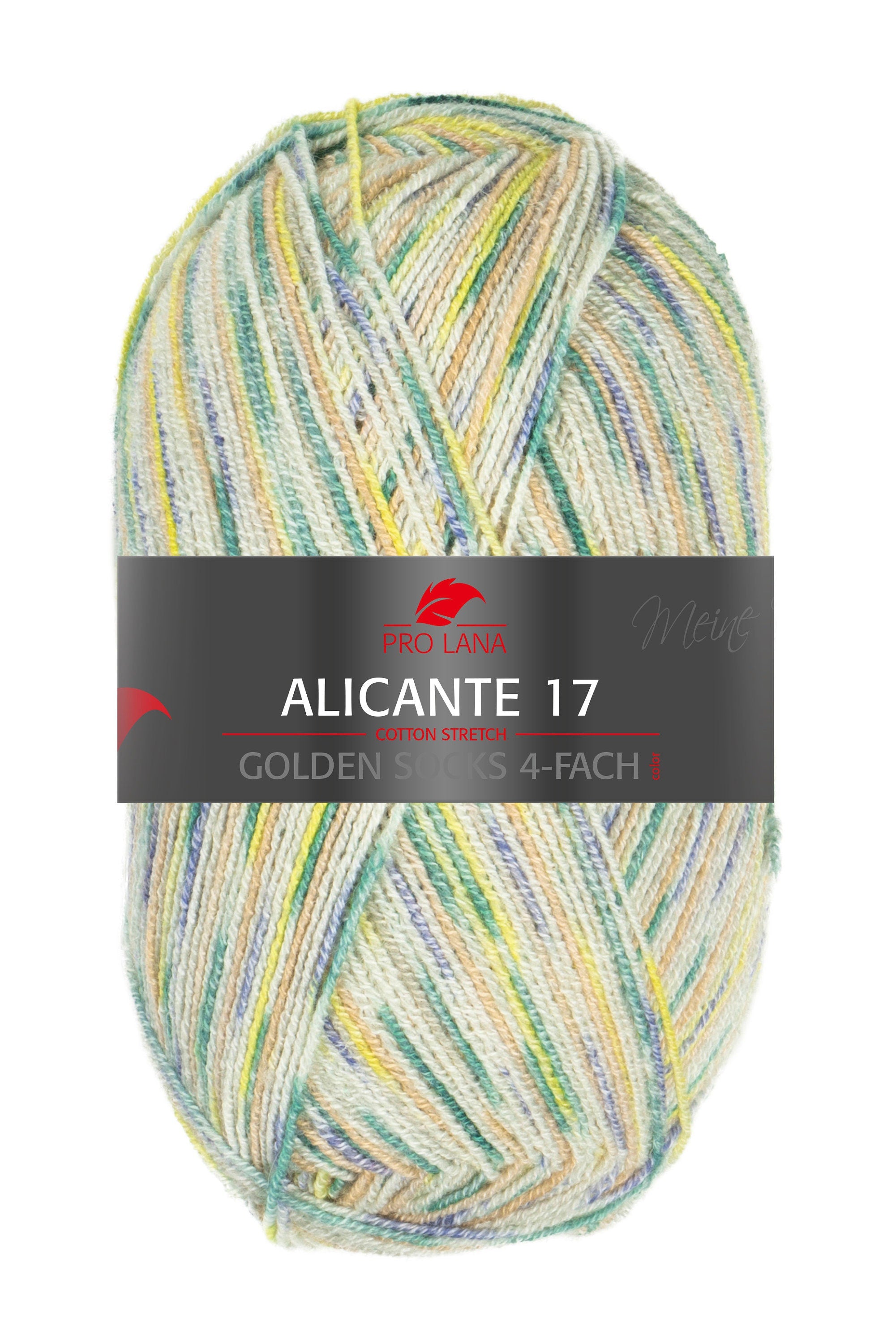 PRO LANA Golden Socks Alicante 17 Schurwolle Polyamid 100g/420m 4-fädig Sockenwolle strech