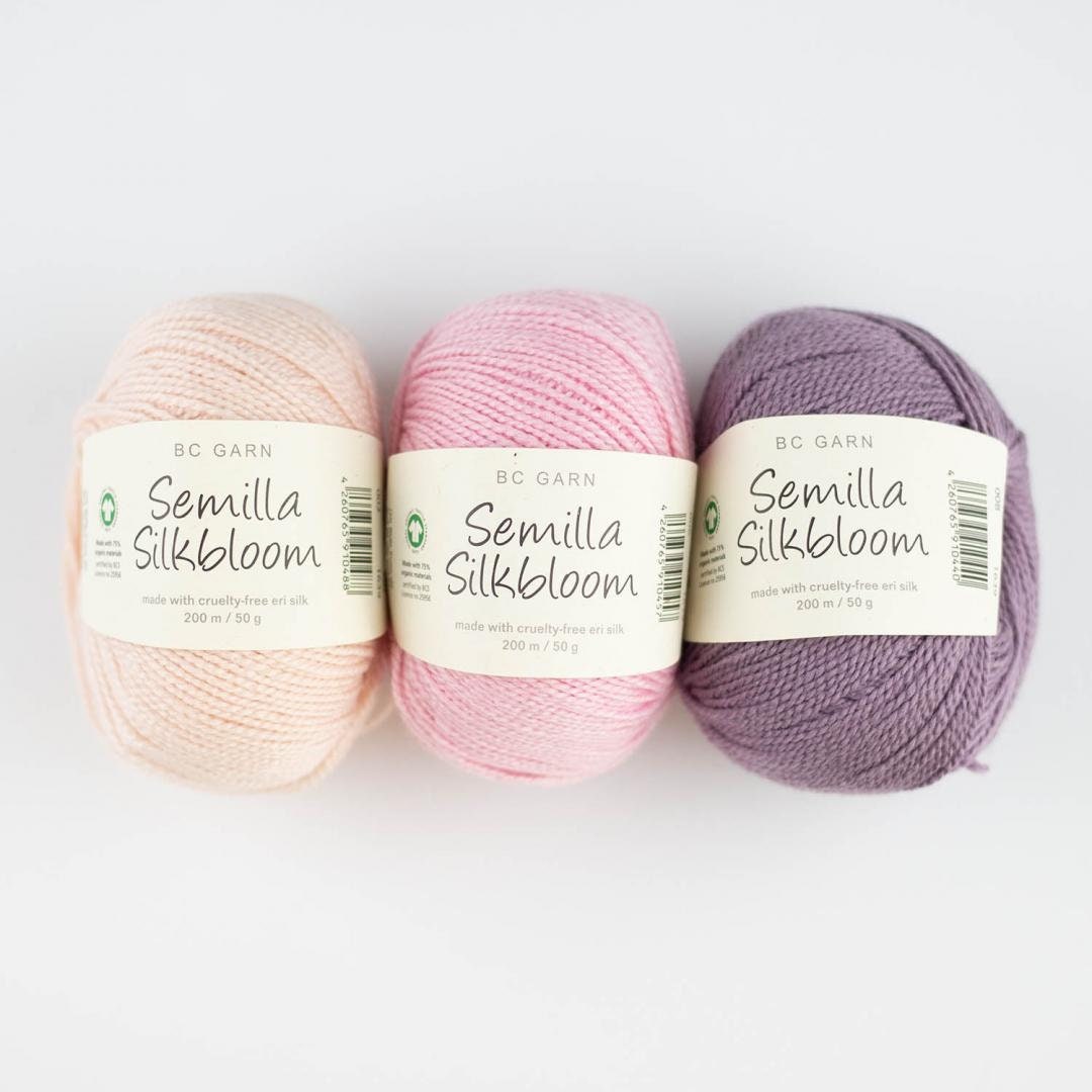 BC Garn SEMILLA SILKBLOOM Gots zertifiziert 200m/50g Schurwolle Eri Seide NS 2,5mm - mulesingfrei
