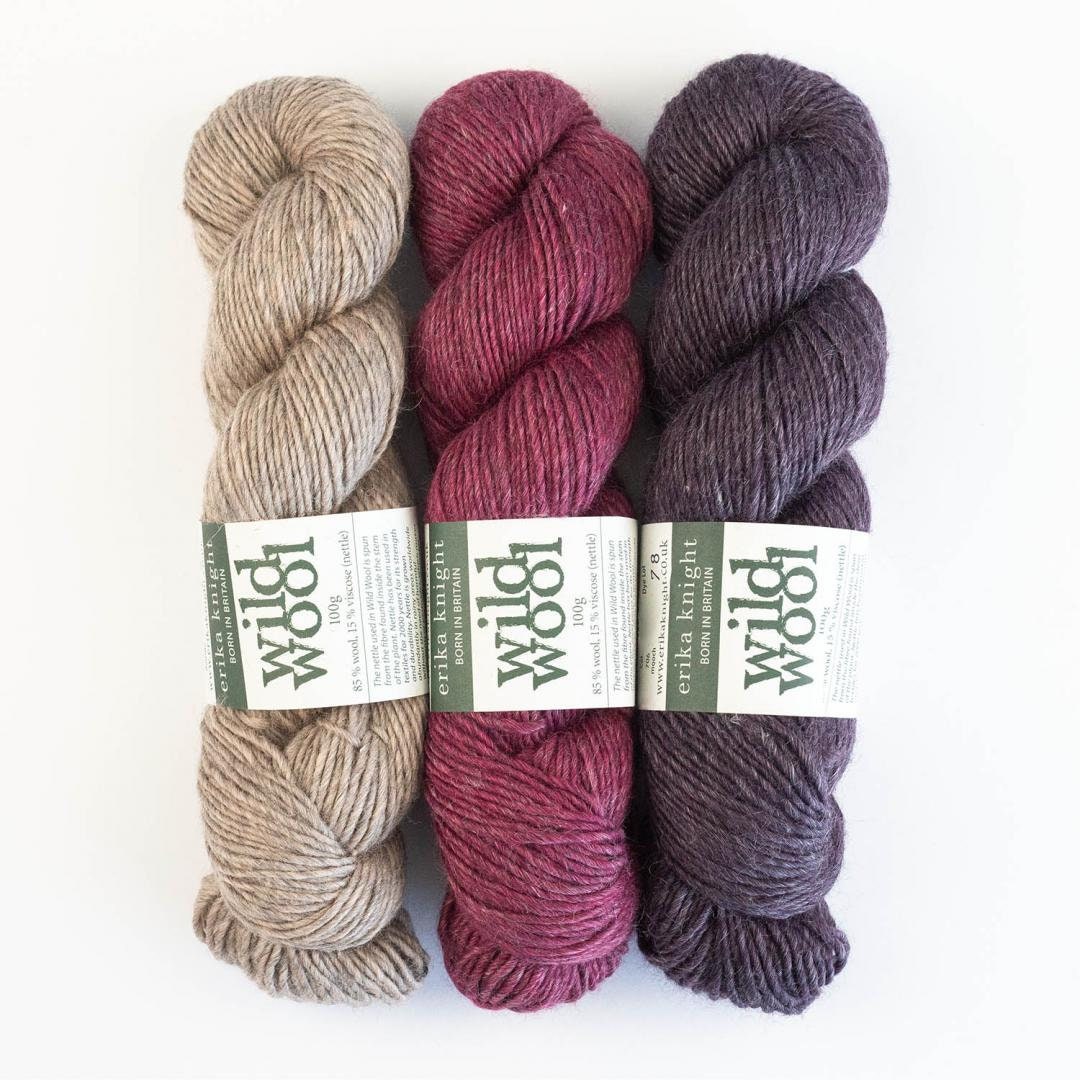 WILD WOOL Erika Knight 100g/170m Schurwolle  Corriedale Schafe England mulesingfrei Aran
