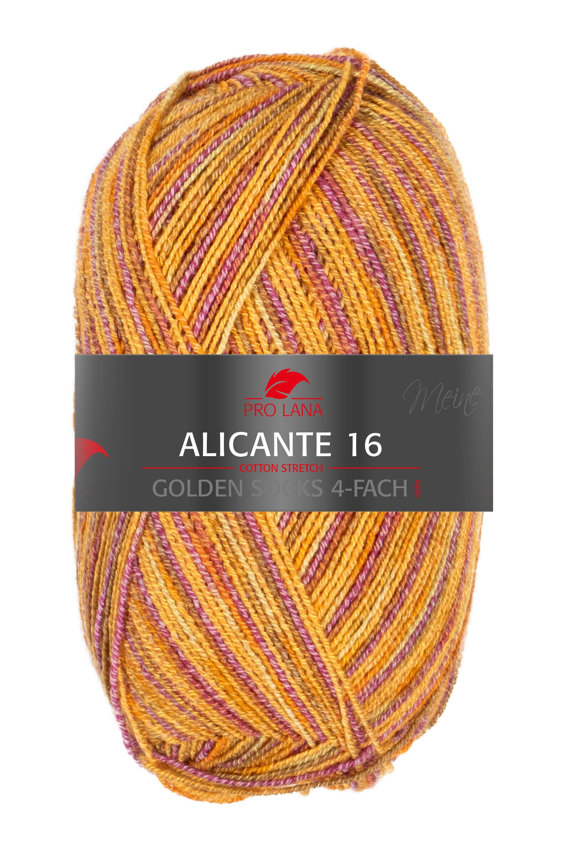 PRO LANA Golden Socks Alicante 16 Schurwolle Polyamid 100g/420m 4-fädig Sockenwolle strech