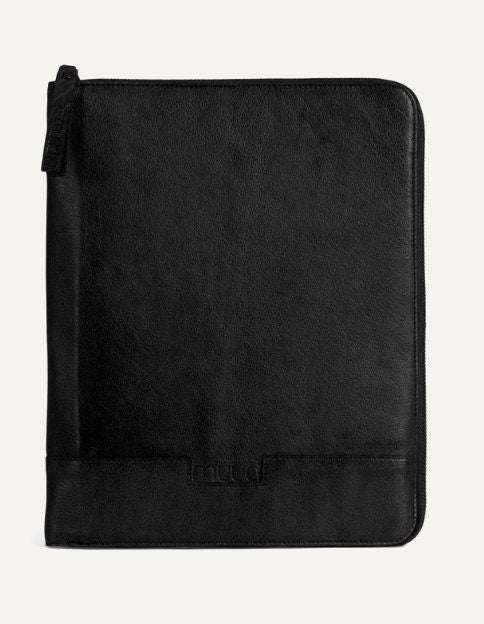 muud Göteborg Case aus hochwertigem Leder handgefertigtes Stricketui Farben black whisky