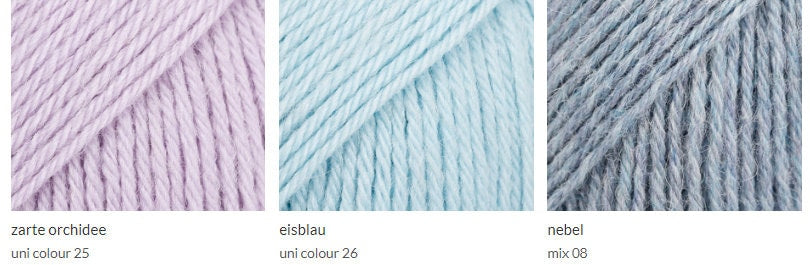 Drops NORD mix uni 50g/150 m Schurwolle Alpaka Farbe wählen Stricken Häkeln Tücher Pulli Tücher Schal weich warm wärmend - mulesingfrei