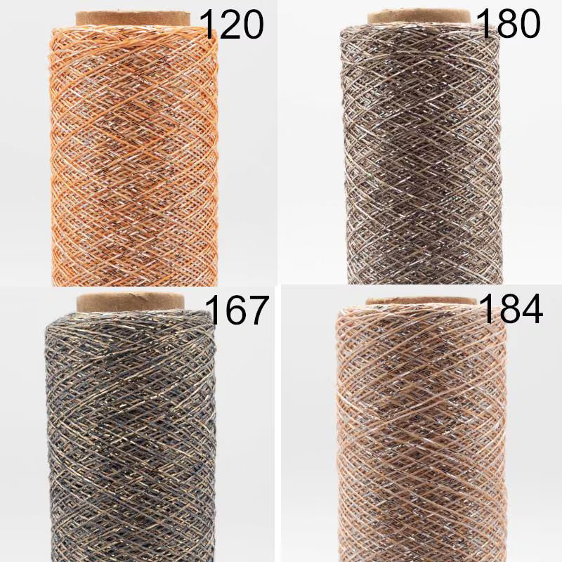 STELLARIS Kremke Soul Wool Lauflänge 560m/25g Glitzer Beilaufgarn Lace schwarz weiß silber creme gold