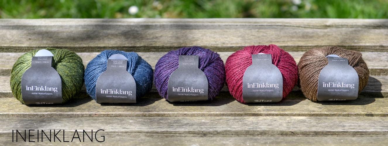 Atelier Zitron inEinklang 50g/106m Schurwolle Merino extrafine Ramie mulesingfrei weich 4,0 - 4,5 mm