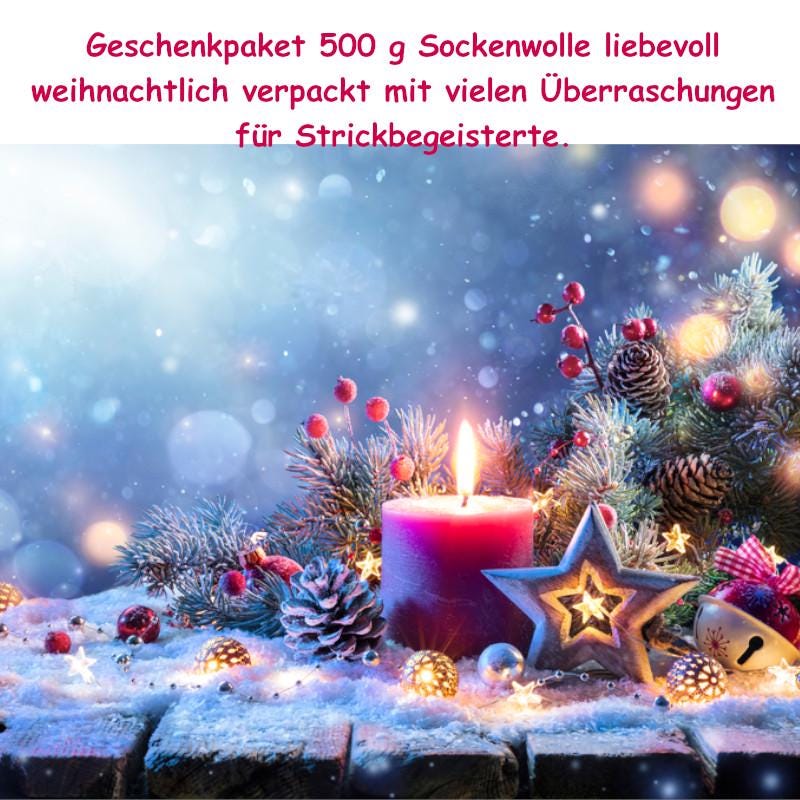 500 g Sockenwolle GESCHENKPAKET Schurwolle Polyamid Knäuel 100g/420m 4-fädig Socken