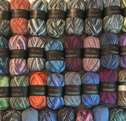 900 g Sockenwolle Pro Lana Schurwolle Polyamid Knäuel 100g/420m 4-fädig ANGEBOT