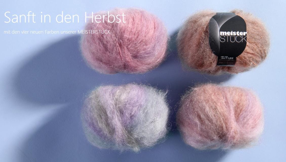 Atelier Zitron MEISTERSTÜCK Kidmohair Merino extrafine 50g/ 85m Farbe wählen Wolle, Stricken Häkeln, weich edel zart - mulesingfrei