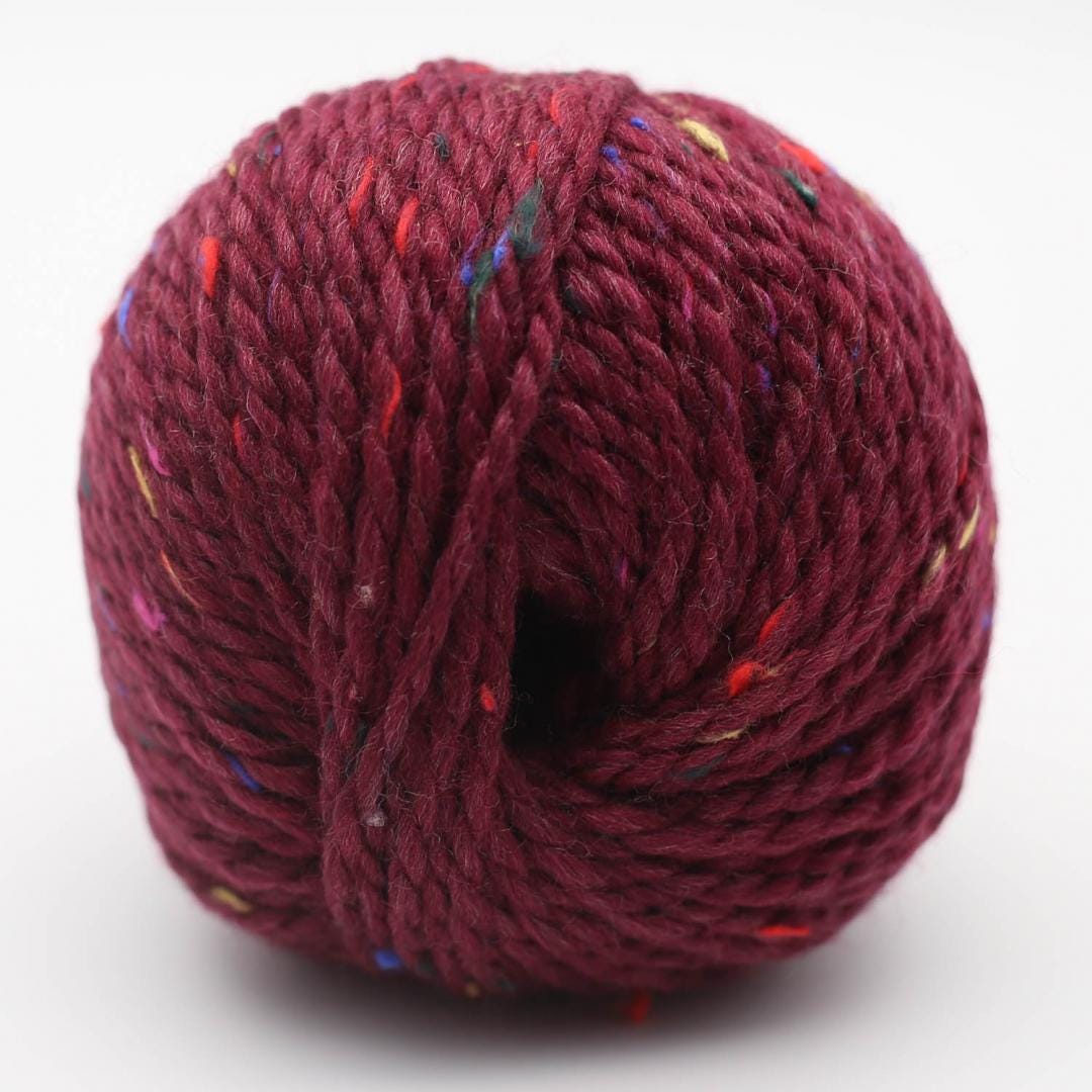 BC Garn Hamelton Tweed 2 weich 50g/60m GOTS edel Schurwolle Viskose mulesingfrei NS 6-8 mm