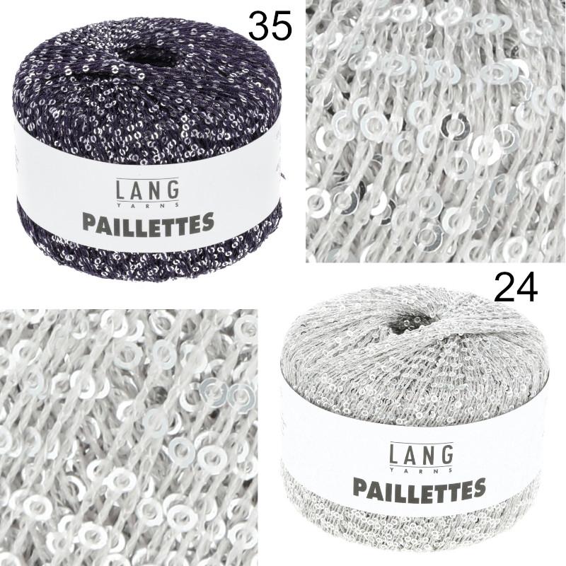 Lang Yarns PAILLETTES 25g/112m Beilaufgarn Lace Pailletten Modegarn Glitzer edel
