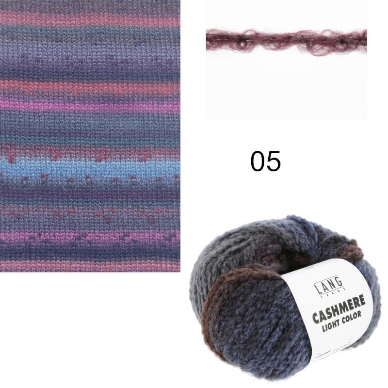 Lang Yarns CASHMERE LIGHT COLOR Luxusgarn Laufl. 25g/85m Kaschmir superweich edel kuschelig DK 5,5 - 6 mm