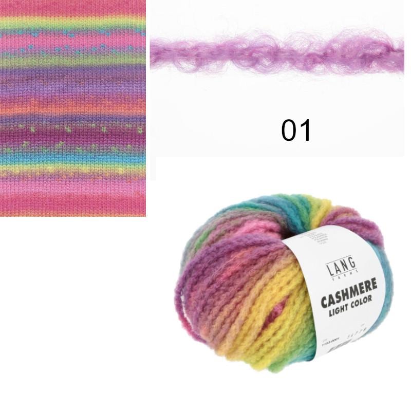 Lang Yarns CASHMERE LIGHT COLOR Luxusgarn Laufl. 25g/85m Kaschmir superweich edel kuschelig DK 5,5 - 6 mm