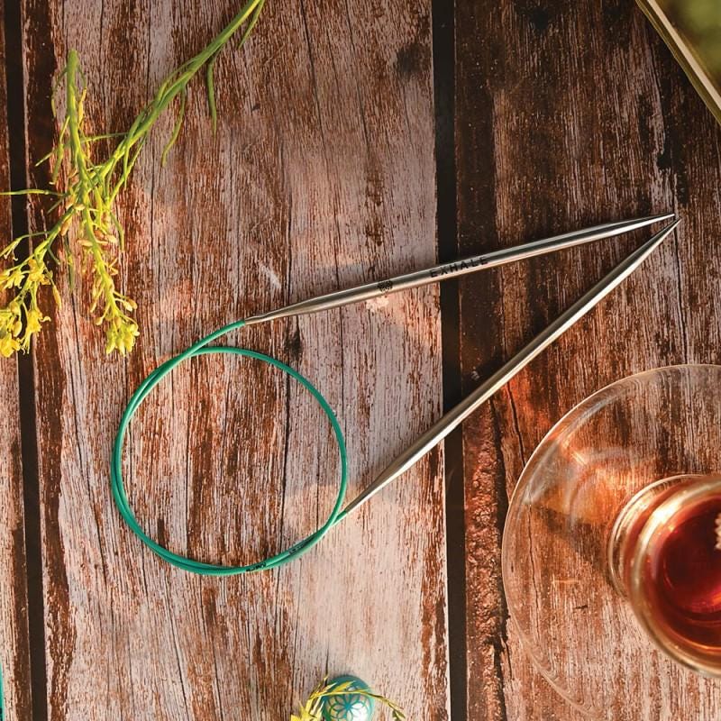 THE MINDFUL Collection Knit Pro Rundstricknadel Länge 80 cm stabil glatt leicht Edelstahl