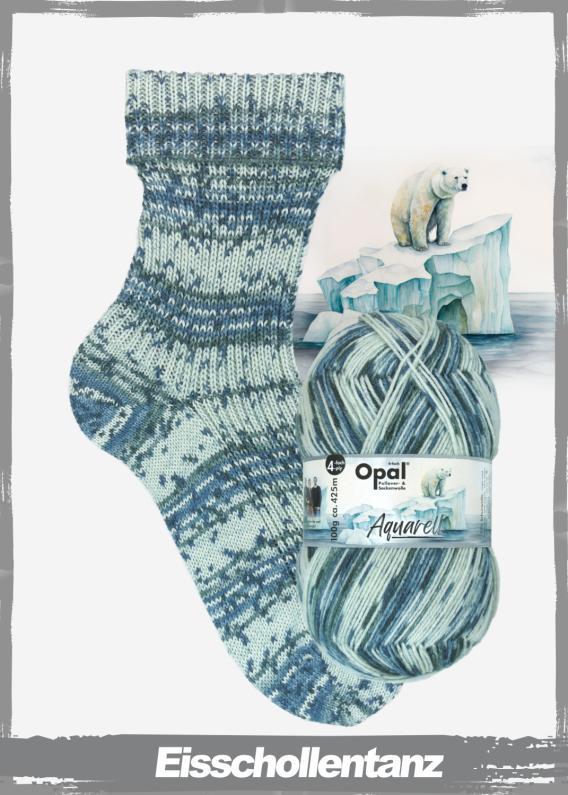 OPAL Sockenwolle 4-fach AQUARELL Schurwolle Polyamid 100g/425 m 4-fädig Socken