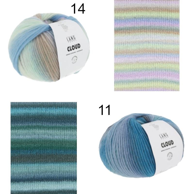 Lang Yarns CLOUD Merino extrafine 100g/260m Merino Schurwolle weich flauschig Chunky