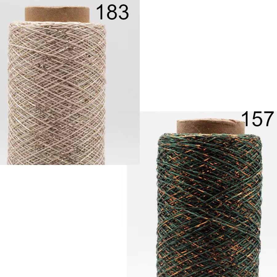 STELLARIS Kremke Soul Wool Lauflänge 560m/25g Glitzer Beilaufgarn Lace schwarz weiß silber creme gold