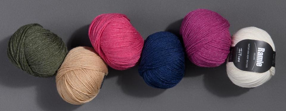 Atelier ZITRON Ramie deluxe Merino extrafine 50g/150m 19 Micron weich zart edel Fine