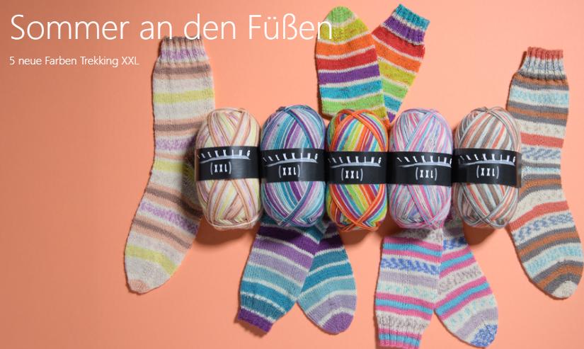 Atelier ZITRON Sockengarn 100g/420 m Trekking 4-fach Color XXL Schurwolle muselingfrei