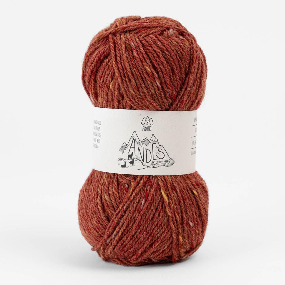 Amano ANDES Alpaka Merino 50g/150m weich leicht Tweed Optik Streichgarn leicht luftig