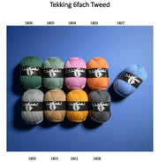 Atelier ZITRON Sockengarn 150g/390 m Trekking 6-fach TWEED Schurwolle Socken mulesingfrei