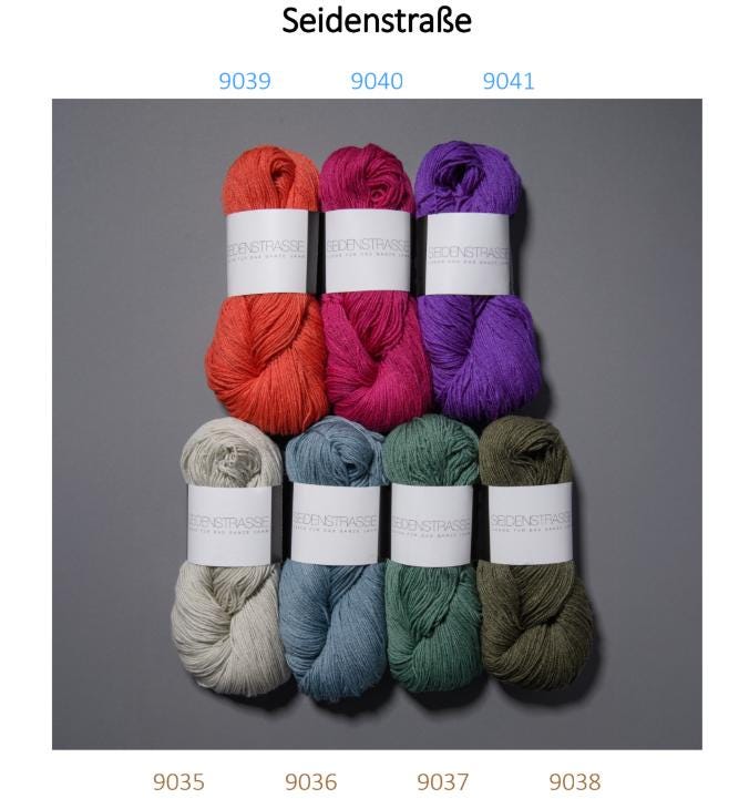 Atelier Zitron SEIDENSTRASSE 100g/400m Seide Merino extrafine edel weich  NS 3 - 3,5 mm