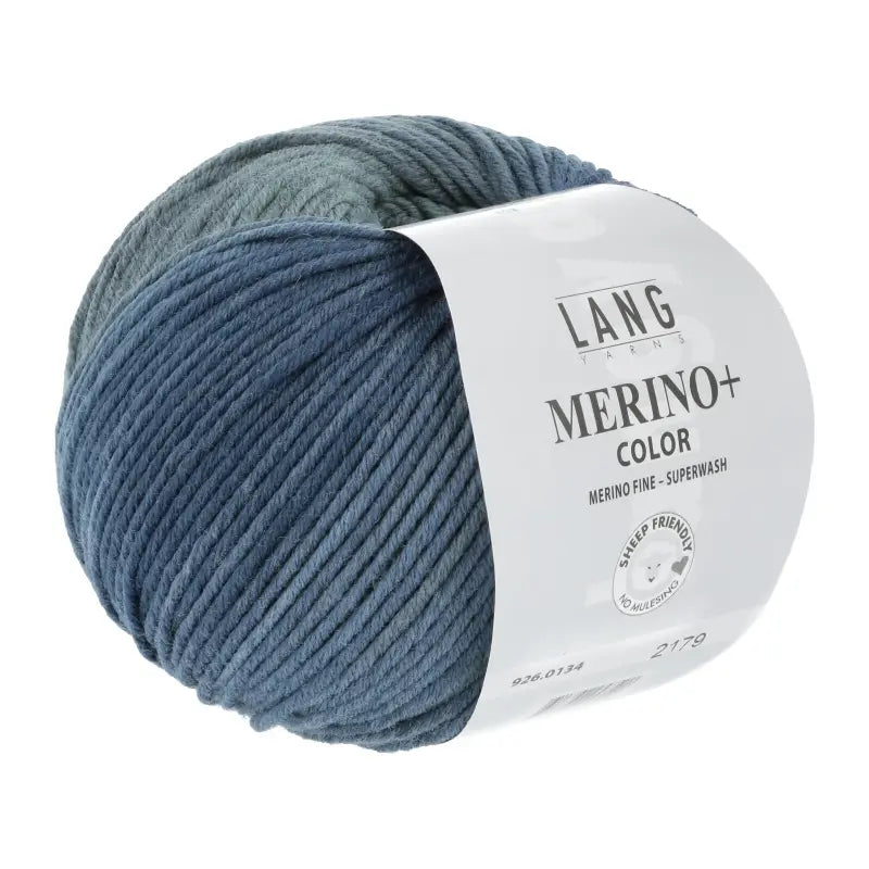 Lang Yarns Merino +Color reine Schurwolle 100g/180m (Merino extrafine - mulesing free), Superwash Ganzjahresgarn Worsted